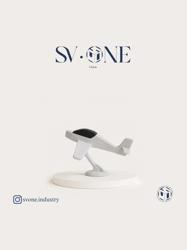 ماکت دکوری هواپیما SV.ONE مناسب برای خودرو، خانه و هدیه خاص