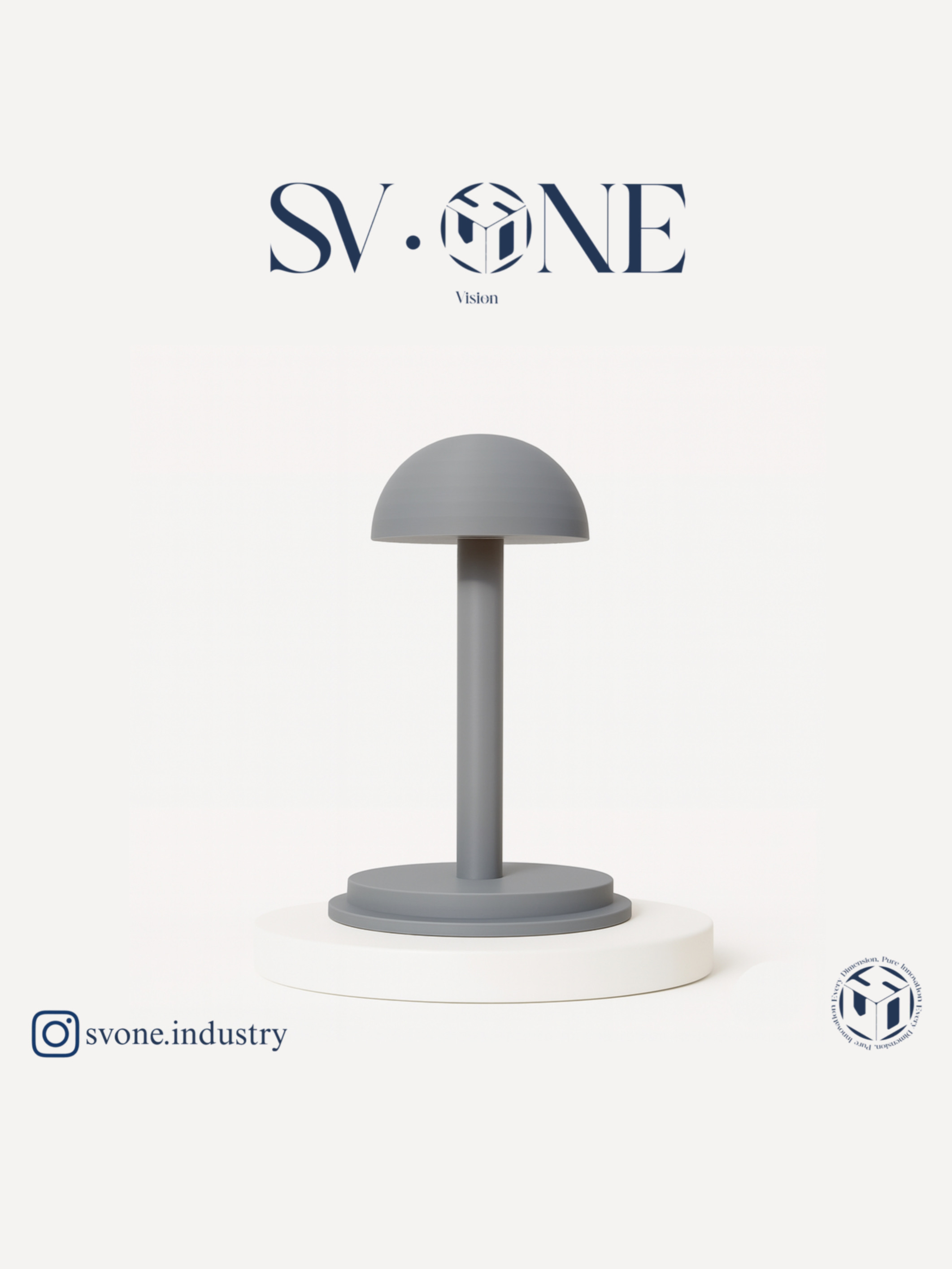 پایه نگهدارنده کلاه موتور سیکلت برند SV.ONE با طراحی مدرن و ساخت پرینت سه‌بعدی  استند کلاه پرینت سه‌بعدی SV.ONE مناسب کلاه ورزشی و کلاه ایمنی  پایه دکوراتیو نگهدارنده کلاه برند SV.ONE با طراحی مینیمال