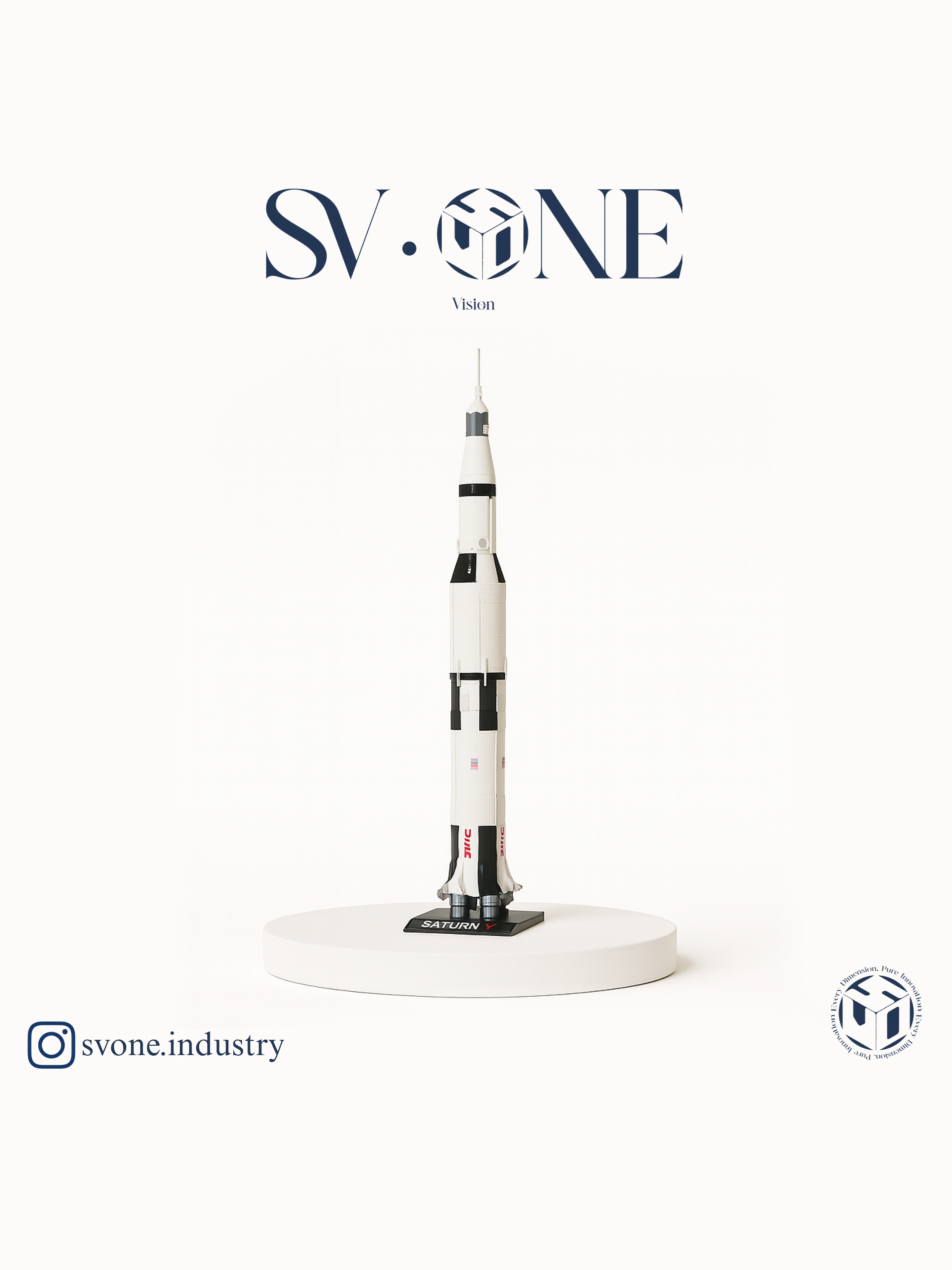 ماکت فضاپیما برند SV.ONE ساخته‌شده با پرینت سه‌بعدی دقیق و طراحی الهام‌گرفته از راکت فضایی  مدل دکوراتیو فضاپیما SV.ONE مناسب دکور مدرن و کلکسیون علمی  ماکت پرینت سه‌بعدی فضاپیما از برند SV.ONE با طراحی مهندسی و فرم دقیق
