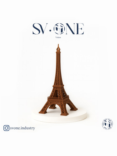 ماکت پرینت سهبعدی برج ایفل برند SV.ONE مناسب دکور مدرن و لوکس مدل برج ایفل با طراحی مینیمال برند SV.ONE ساختهشده با پرینت سهبعدی ماکت دکوراتیو برج ایفل SV.ONE برای تزئین منزل یا دفتر کار