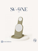 پایه شارژ سهکاره مدرن SV.ONE مخصوص میز کار محصول لوکس SV.ONE برای نظمدهی و شارژ همزمان دستگاهها