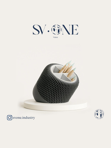 استند رومیزی مدرن SV.ONE برای نظمدهی جاخودکاری و ارگانایزر رومیزی با طراحی خاص استند چندمنظوره میز کار با بافت سهبعدی پایه رومیزی مدرن با طراحی مینیمال و زاویهدار