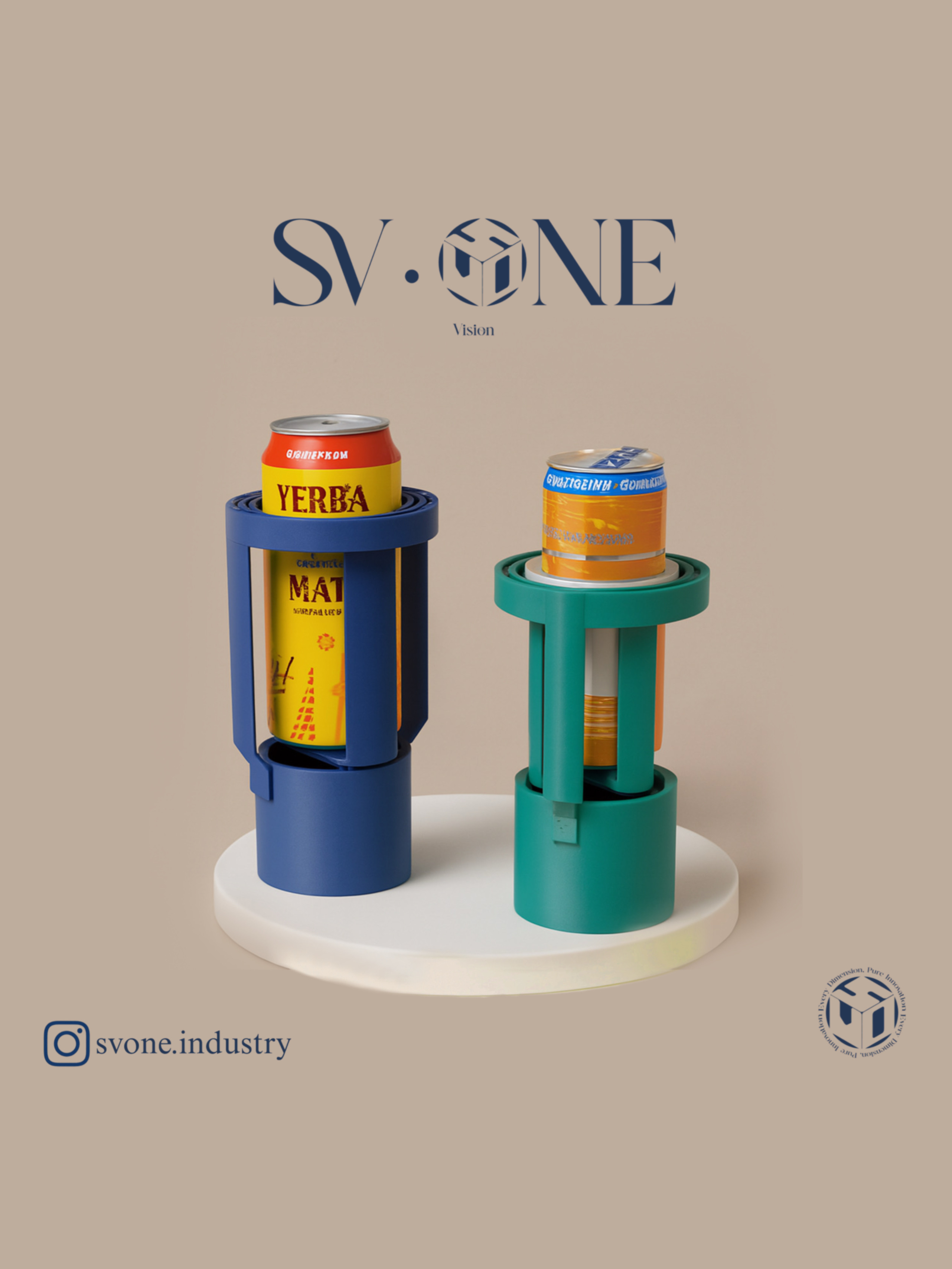 هولدر نوشیدنی خودرویی مدرن SV.ONE  نگهدارنده لیوان و قوطی ضدریزش خودرو