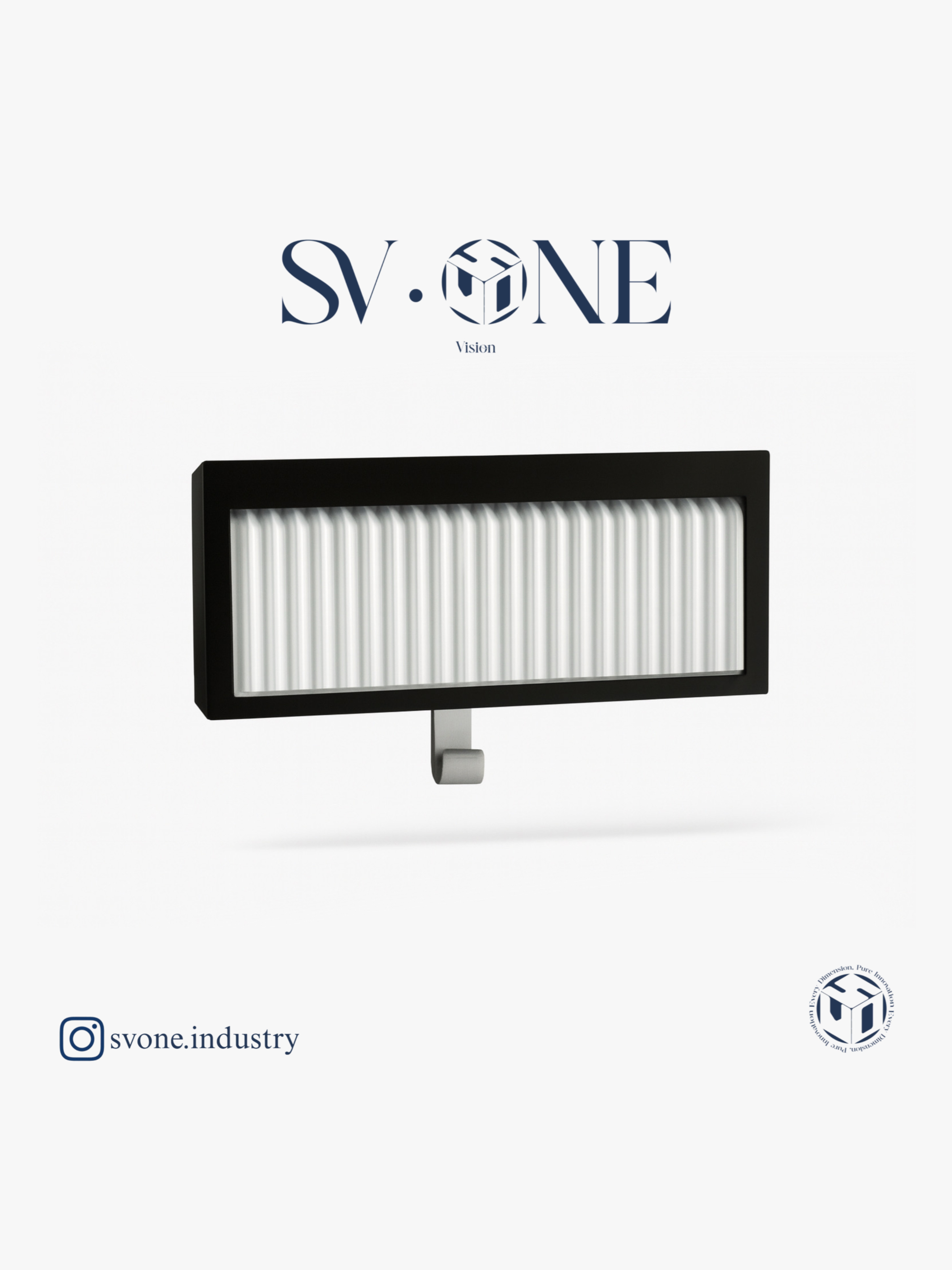 جاکلیدی دیواری طرح گاراژ SV•ONE در حالت بسته با طراحی مینیمال مدرن