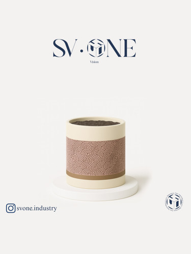 گلدان مدرن مینیمال SV•ONE با الگوی طبیعی و طراحی خاص گلدان دکوراتیو SV•ONE با سبک مدرن و الهام از طبیعت