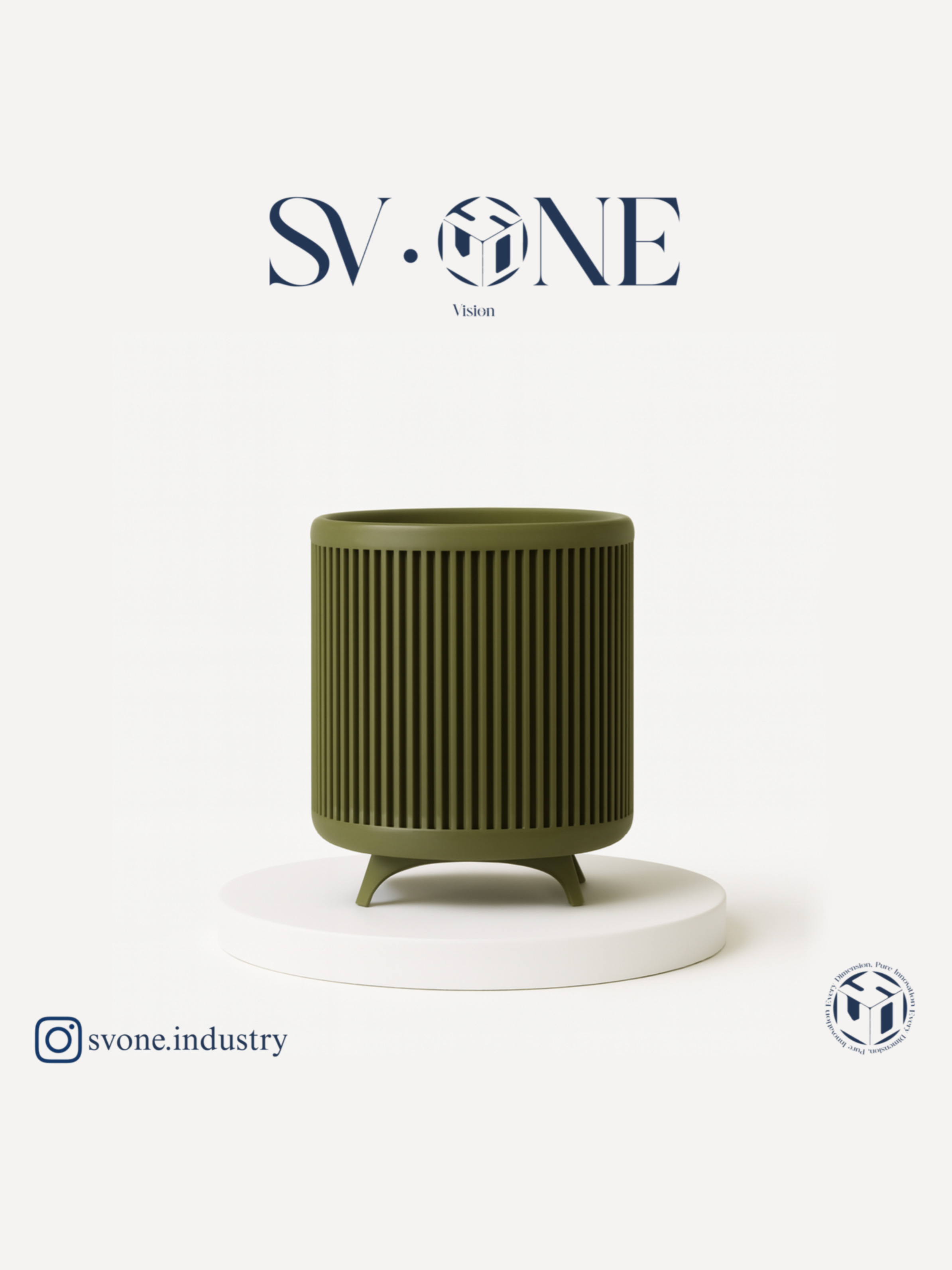 گلدان دکوراتیو پایه‌دار مدرن SV•ONE با طراحی مینیمال و خاص