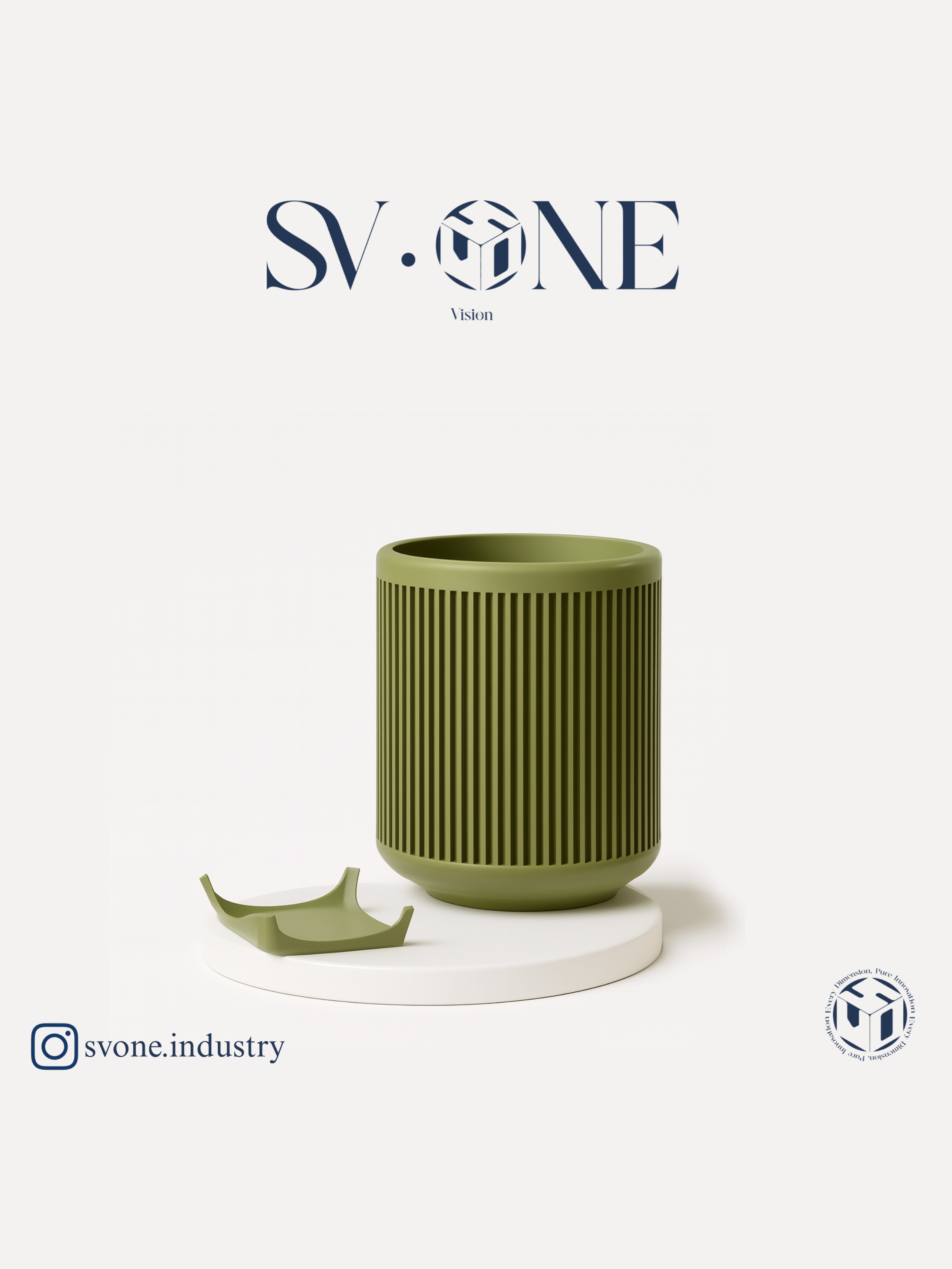 گلدان دکوراتیو پایه‌دار مدرن SV•ONE با طراحی مینیمال و خاص