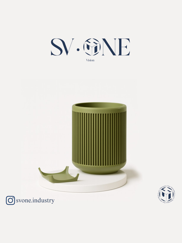 گلدان دکوراتیو پایهدار مدرن SV•ONE با طراحی مینیمال و خاص